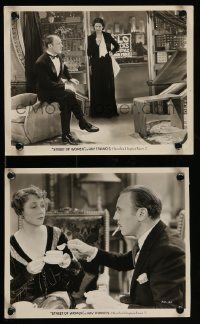 2h984 STREET OF WOMEN 2 8x10 stills '32 Roland Young with Kay Francis and Marjorie Gateson!