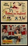 2h024 BABES IN TOYLAND 8 color English FOH LCs '61 Walt Disney, Bolger, Sanders, Annette, musical!