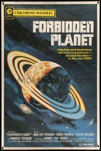 2j156 FORBIDDEN PLANET 40x60 R72 fabulous and mysterious adventures await you in the year 2200!