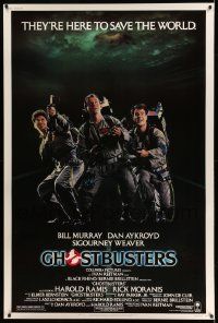 2j157 GHOSTBUSTERS 40x60 '84 Bill Murray, Aykroyd & Harold Ramis are here to save the world!