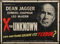 2j188 X THE UNKNOWN British quad '56 can anything escape its terror?
