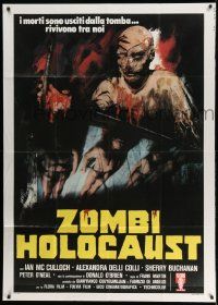 2j284 DOCTOR BUTCHER M.D. Italian 1p '81 Marino Girolami's Zombi Holocaust, cool Avelli horror art!