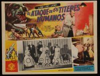 2j292 ATTACK OF THE PUPPET PEOPLE Mexican LC '58 FX image of tiny people standing in giant box!