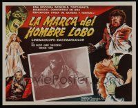 2j306 FRANKENSTEIN'S BLOODY TERROR Mexican LC '68 c/u of monster Naschy + vampire & wolfman art!