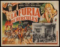 2j307 FURY OF HERCULES Mexican LC '62 La Furia di Ercole, Bead Harris, sword & sandal border art!
