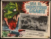 2j310 GIANT GILA MONSTER Mexican LC R60s art of the giant lizard beast + special effects inset!
