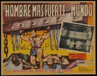 2j335 MOLE MEN AGAINST THE SON OF HERCULES Mexican LC '61 Mark Forest in inset AND border art!