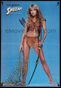 2k128 SHEENA 22x32 commercial poster '84 cool image of sexy Tanya Roberts with bow & arrows!
