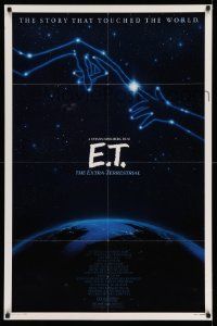 2k147 E.T. THE EXTRA TERRESTRIAL 1sh R85 Drew Barrymore, Spielberg, cool Alvin art