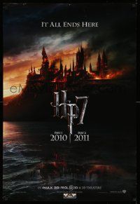 2k160 HARRY POTTER & THE DEATHLY HALLOWS PART 1 & PART 2 teaser DS 1sh '10 it all ends here!