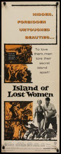 2k075 ISLAND OF LOST WOMEN insert '59 hidden, forbidden, untouched beauties in a raging hell!