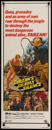 2k086 TARZAN'S DEADLY SILENCE insert '70 Jock Mahoney hunts Ron Ely, most dangerous animal alive!