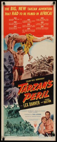 2k088 TARZAN'S PERIL insert '51 Lex Barker in the title role, it had to be filmed in Africa!