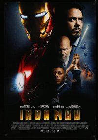 2k177 IRON MAN advance 1sh '08 Robert Downey Jr. is Iron Man, Gwyneth Paltrow!
