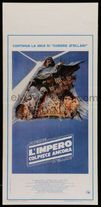 2k251 EMPIRE STRIKES BACK Italian locandina '80 George Lucas sci-fi classic, cool artwork by Jung!