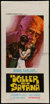 2k257 SORCERERS Italian locandina '68 Boris Karloff turns them on & off to live, love, die or KILL