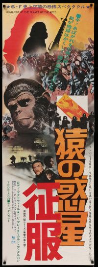 2k290 CONQUEST OF THE PLANET OF THE APES Japanese 2p '72 Roddy McDowall, the revolt of the apes!