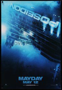 2k192 POSEIDON teaser DS 1sh '06 Wolfgang Petersen, Russell, Dreyfuss, cool upside down ship!