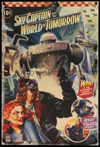 2k111 SKY CAPTAIN & THE WORLD OF TOMORROW signed 25x37 special '04 by Kevin Conran, 2004 Comic-Con!