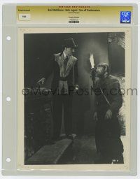 2m192 SON OF FRANKENSTEIN slabbed 8x10 still '39 Basil Rathbone talks to Bela Lugosi w/broken neck!