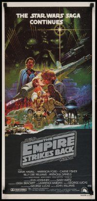 2m024 EMPIRE STRIKES BACK Aust daybill '80 George Lucas sci-fi classic, artwork by Ohrai!