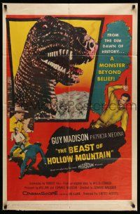 2m502 BEAST OF HOLLOW MOUNTAIN 1sh '56 from the dawn of history, a dinosaur monster beyond belief!