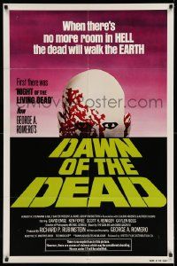 2m562 DAWN OF THE DEAD green title 1sh '79 George Romero, no more room in HELL for the dead, rare!