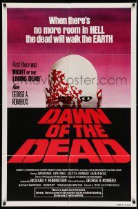 2m563 DAWN OF THE DEAD red title 1sh '79 George Romero, no more room in HELL for the dead!