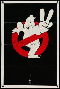 2m624 GHOSTBUSTERS 2 teaser 1sh '89 Ivan Reitman, best huge image of ghost logo, no text design!