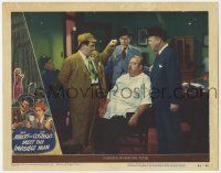2m268 ABBOTT & COSTELLO MEET THE INVISIBLE MAN LC #6 '51 Bud watches Lou in Sherlock hat hypnotize!