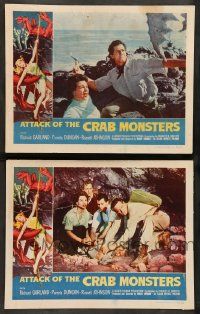 2m455 ATTACK OF THE CRAB MONSTERS 2 LCs '57 Richard Garland, Pamela Duncan, Roger Corman horror!