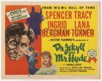 2m235 DR. JEKYLL & MR. HYDE TC R54 art of half-man/half-monster Spencer Tracy, Lana Turner, Bergman