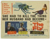 2m237 FLY TC '58 classic sci-fi, she had to kill the thing her husband had become, but could she!