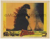 2m304 GODZILLA LC #8 '56 great c/u of Gojira destroying power lines, rubbery monster classic!