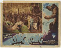 2m323 KING KONG LC R46 Bruce Cabot holds beautiful Fay Wray in front of huge crowd of natives!