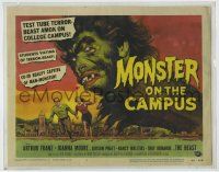 2m251 MONSTER ON THE CAMPUS TC '58 Reynold Brown art of test tube terror amok on the college!