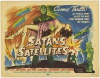 2m262 SATAN'S SATELLITES TC '58 space spies plot to put the world out of orbit, cool art!