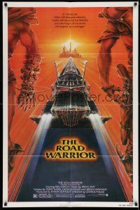 2m688 MAD MAX 2: THE ROAD WARRIOR 1sh '82 Mel Gibson returns in the title role, art by Commander!