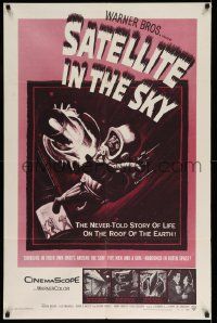 2m760 SATELLITE IN THE SKY 1sh '56 English, the never-told story of life on the roof of the Earth!