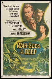 2m821 WAR-GODS OF THE DEEP 1sh '65 Vincent Price, Jacques Tourneur, most fantastic journey!