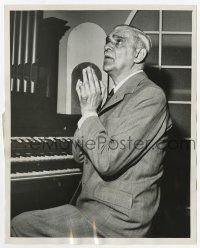 2m208 MAN WHO PLAYED GOD TV 7.25x9 still '57 pianist Boris Karloff goes deaf & becomes an atheist!