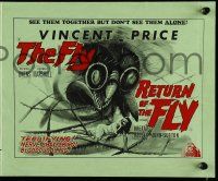 2m112 FLY/RETURN OF THE FLY English pressbook '60s see them together but don't see them alone!