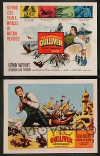 2m396 3 WORLDS OF GULLIVER 8 LCs '60 Ray Harryhausen fantasy classic, cool special effects scenes!