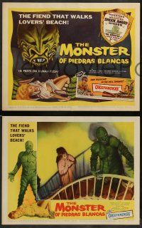 2m410 MONSTER OF PIEDRAS BLANCAS 8 LCs '59 some great images of the fiend that walks Lovers' Beach!