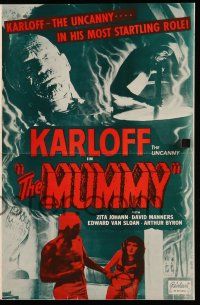 2m148 MUMMY pressbook R51 Boris Karloff the Uncanny as the monster, Universal horror classic!