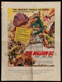 2m153 ONE MILLION B.C. pressbook '40 caveman Victor Mature, Lon Chaney, Hal Roach & D.W. Griffith!