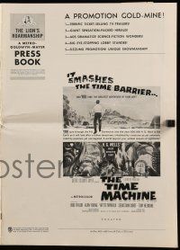 2m186 TIME MACHINE pressbook '60 H.G. Wells, George Pal, great sci-fi images & art!