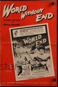 2m191 WORLD WITHOUT END pressbook '56 includes large image of Vargas six-sheet!