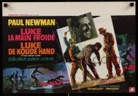 2p734 COOL HAND LUKE Belgian '67 Paul Newman prison escape classic, cool art by Ray Elseviers!