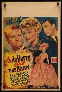 2p743 DU BARRY WAS A LADY Belgian '40s best different sexy art of Lucille Ball & showgirls!